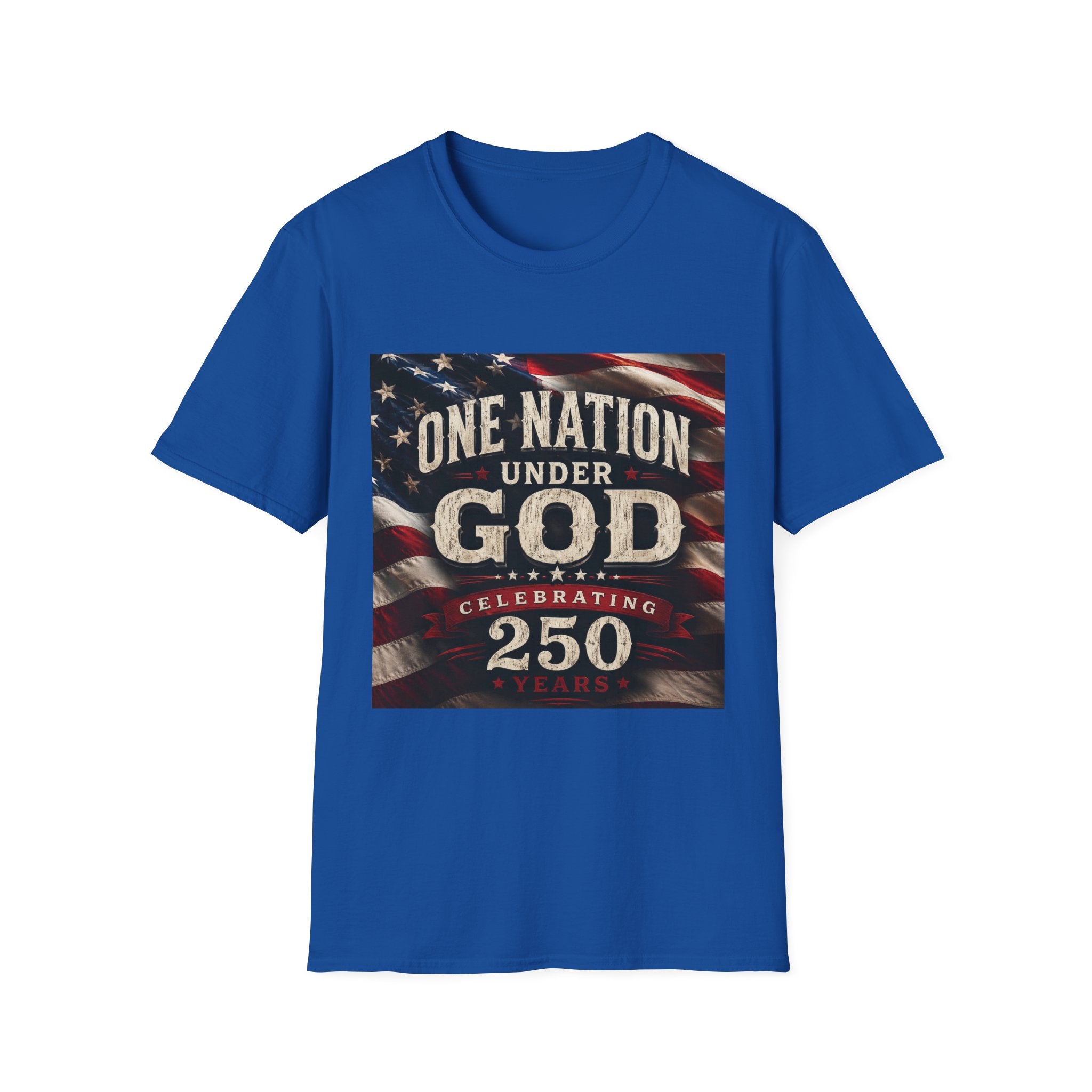 One Nation Under God T-Shirt | American Flag 250 Celebrating