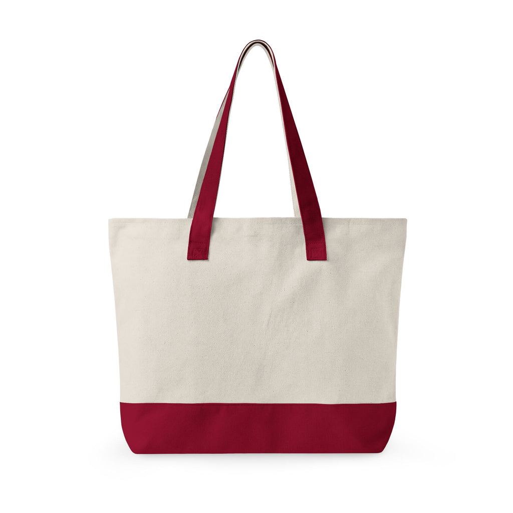 Good or Evil artwork Zippered Tote | Angel vs Demon canvas zipper tote