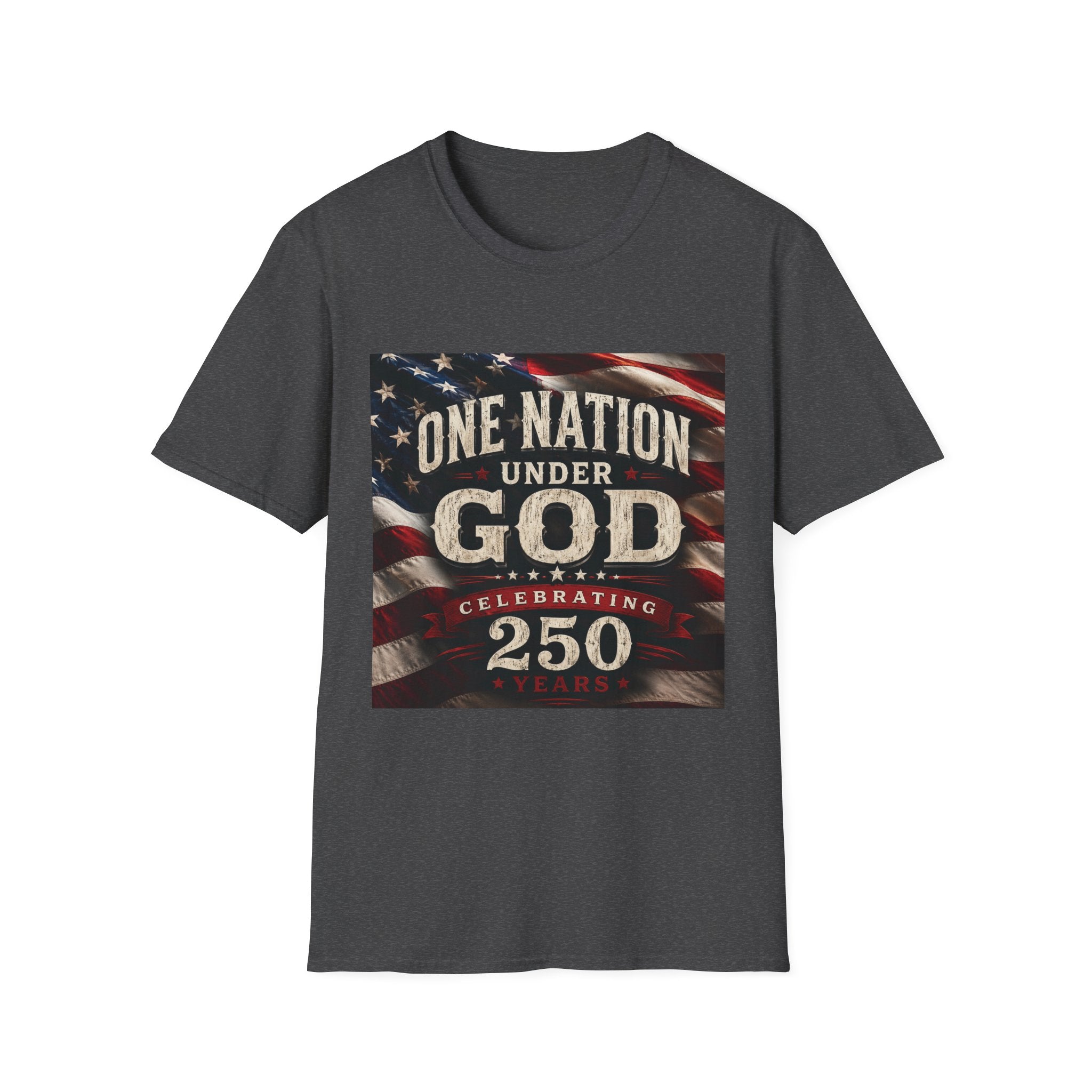 One Nation Under God T-Shirt | American Flag 250 Celebrating