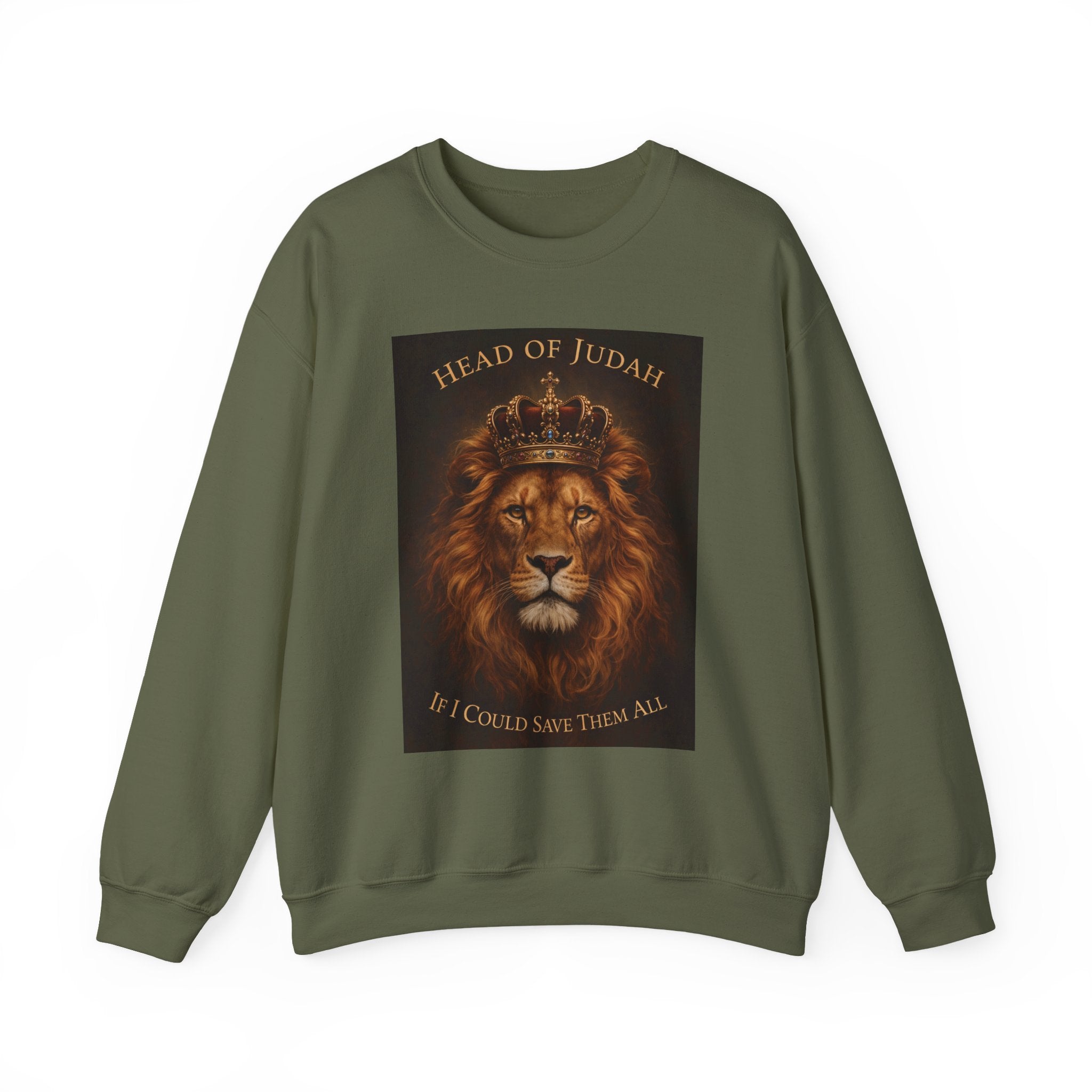 Head of Judah Lion Unisex Heavy Blend™ Crewneck Sweatshirt