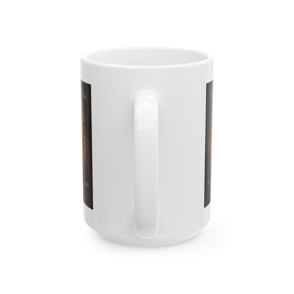 Head of Judah Lion Face Mug | Ceramic Coffee Cup