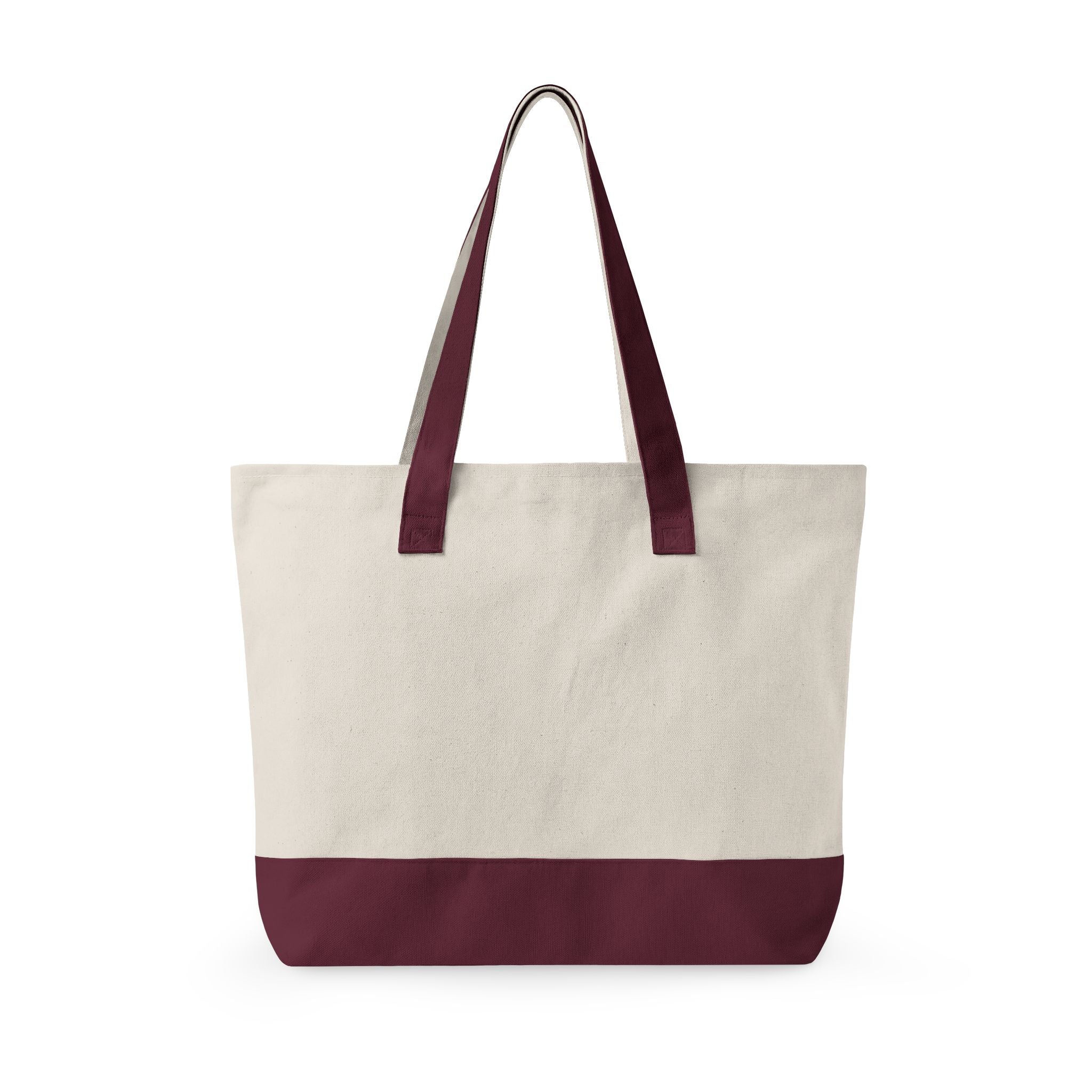 Good or Evil artwork Zippered Tote | Angel vs Demon canvas zipper tote