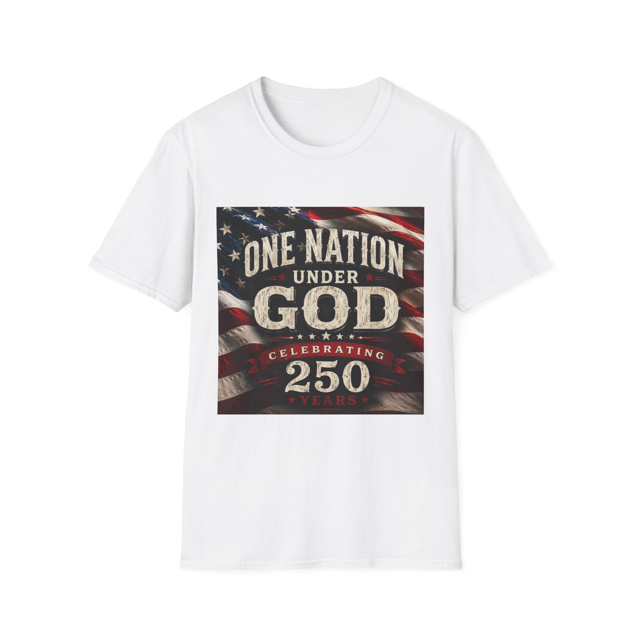 One Nation Under God T-Shirt | American Flag 250 Celebrating