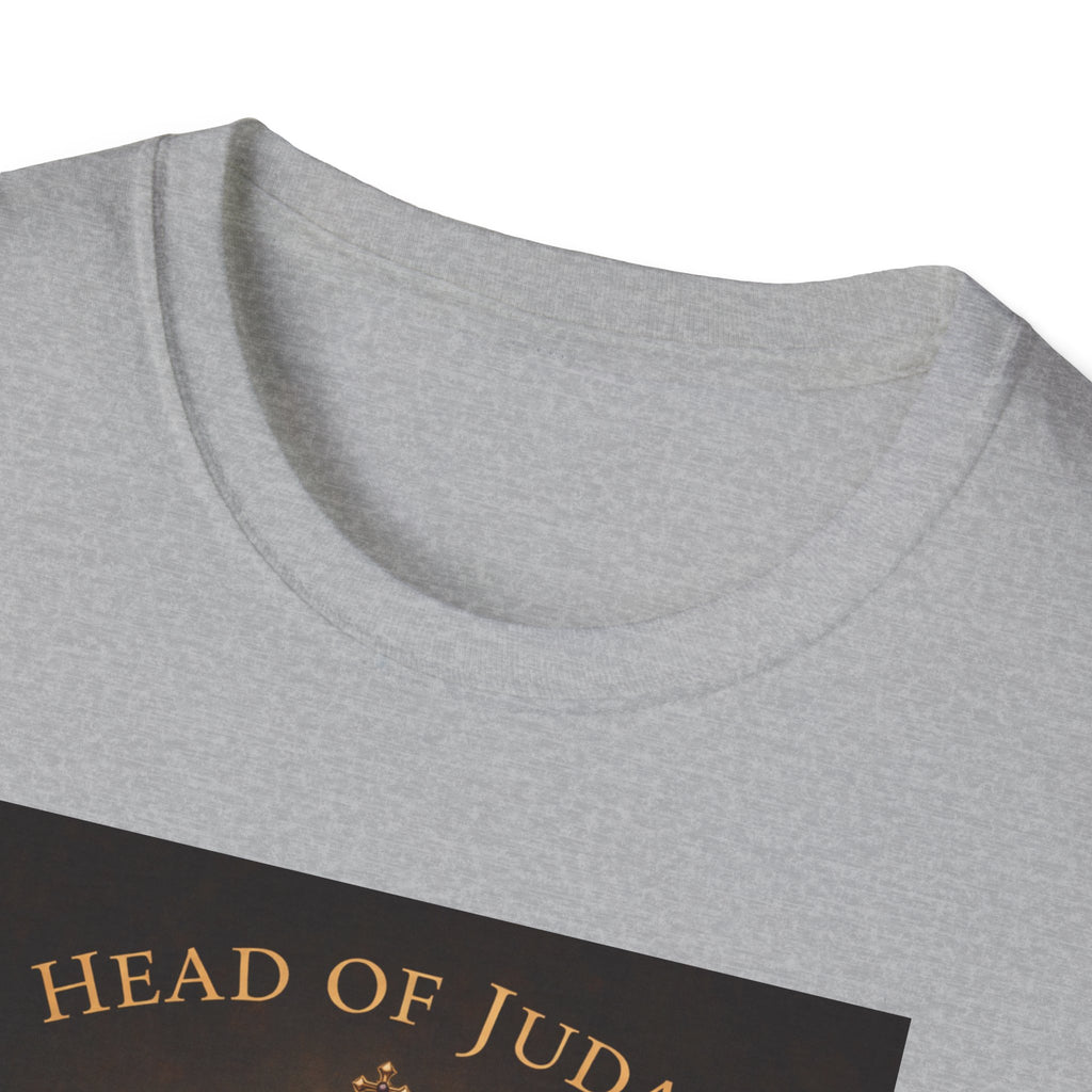 Lion of Judah T-Shirt — Head of Judah Crowned Lion Faith Tee