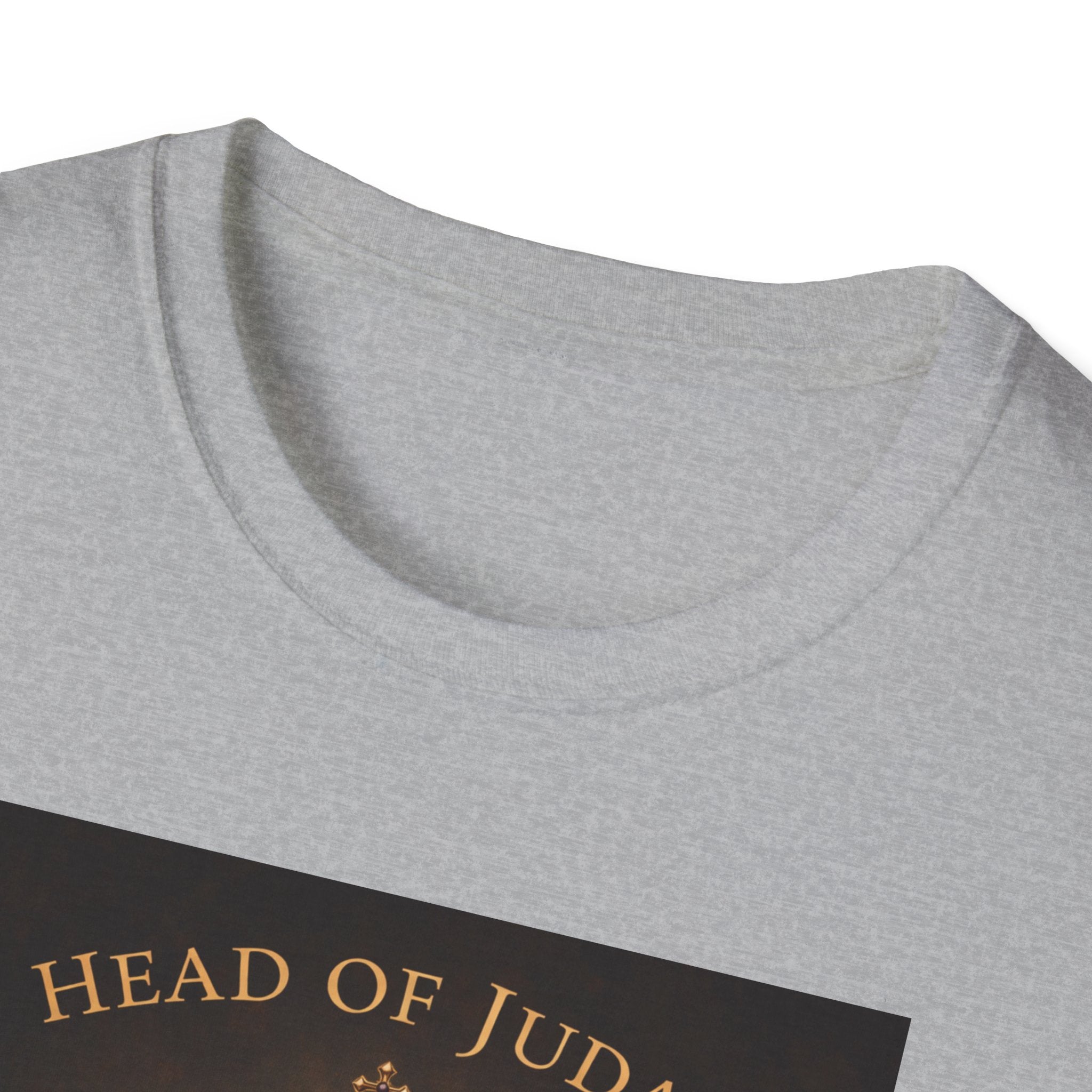 Lion of Judah T-Shirt — Head of Judah Crowned Lion Faith Tee