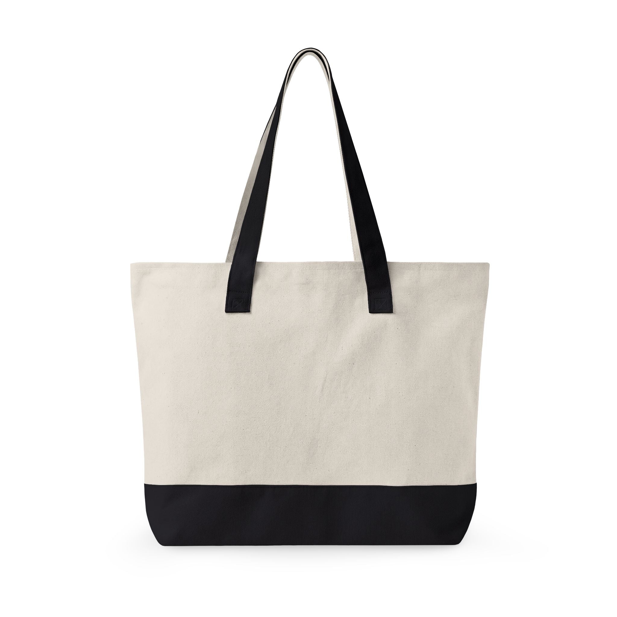 Good or Evil artwork Zippered Tote | Angel vs Demon canvas zipper tote