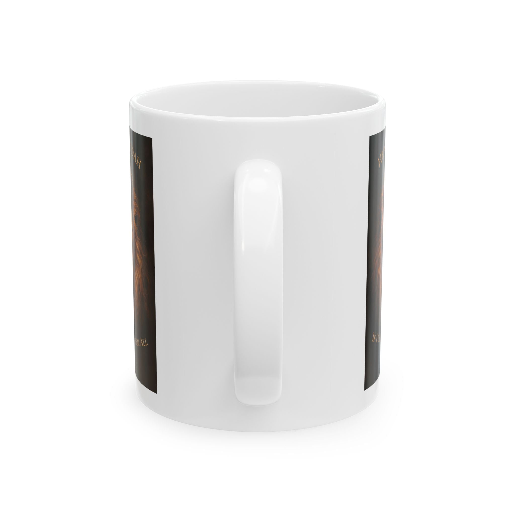 Head of Judah Lion Face Mug | Ceramic Coffee Cup