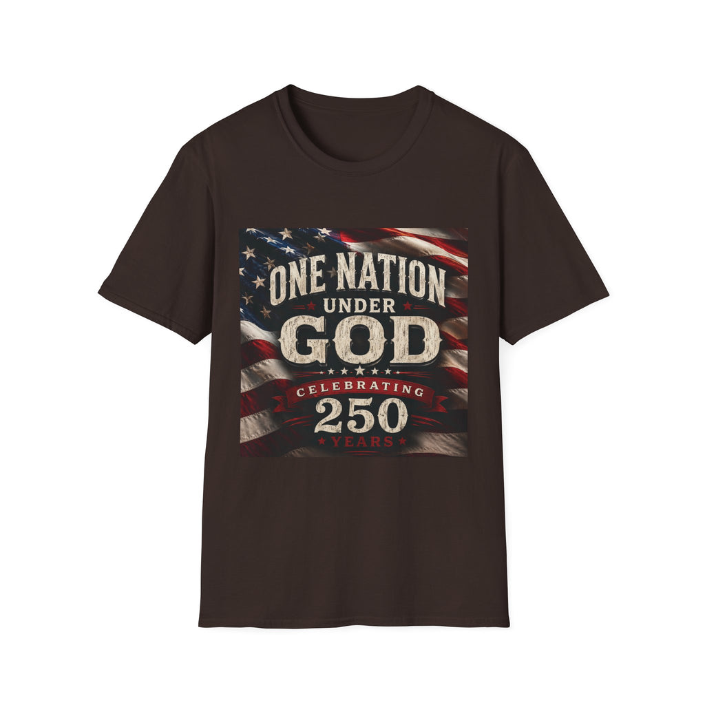 One Nation Under God T-Shirt | American Flag 250 Celebrating