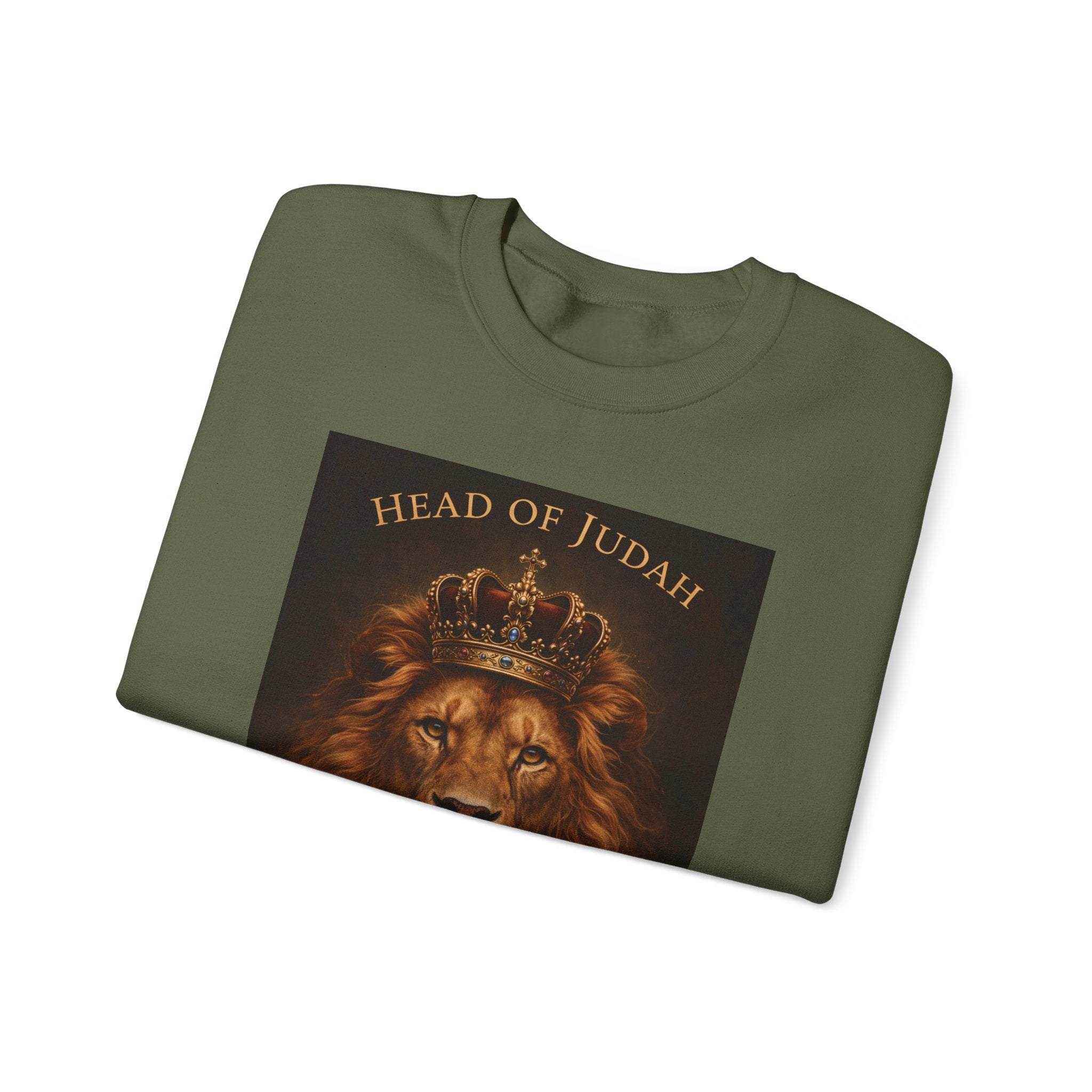 Head of Judah Lion Unisex Heavy Blend™ Crewneck Sweatshirt