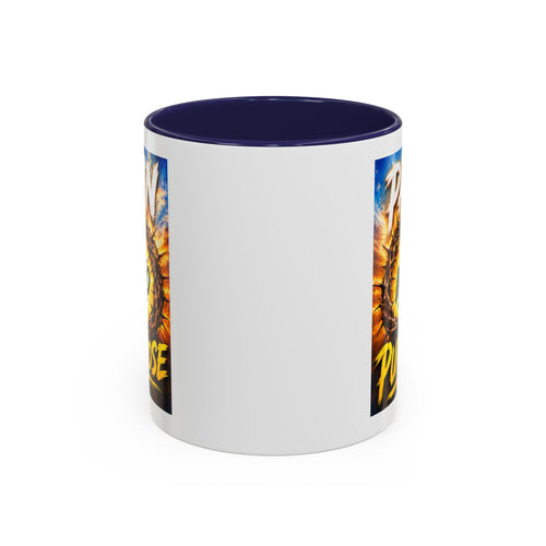 Accent Coffee Mug — "Pain Into Purpose" Inspirational Coffee Mug