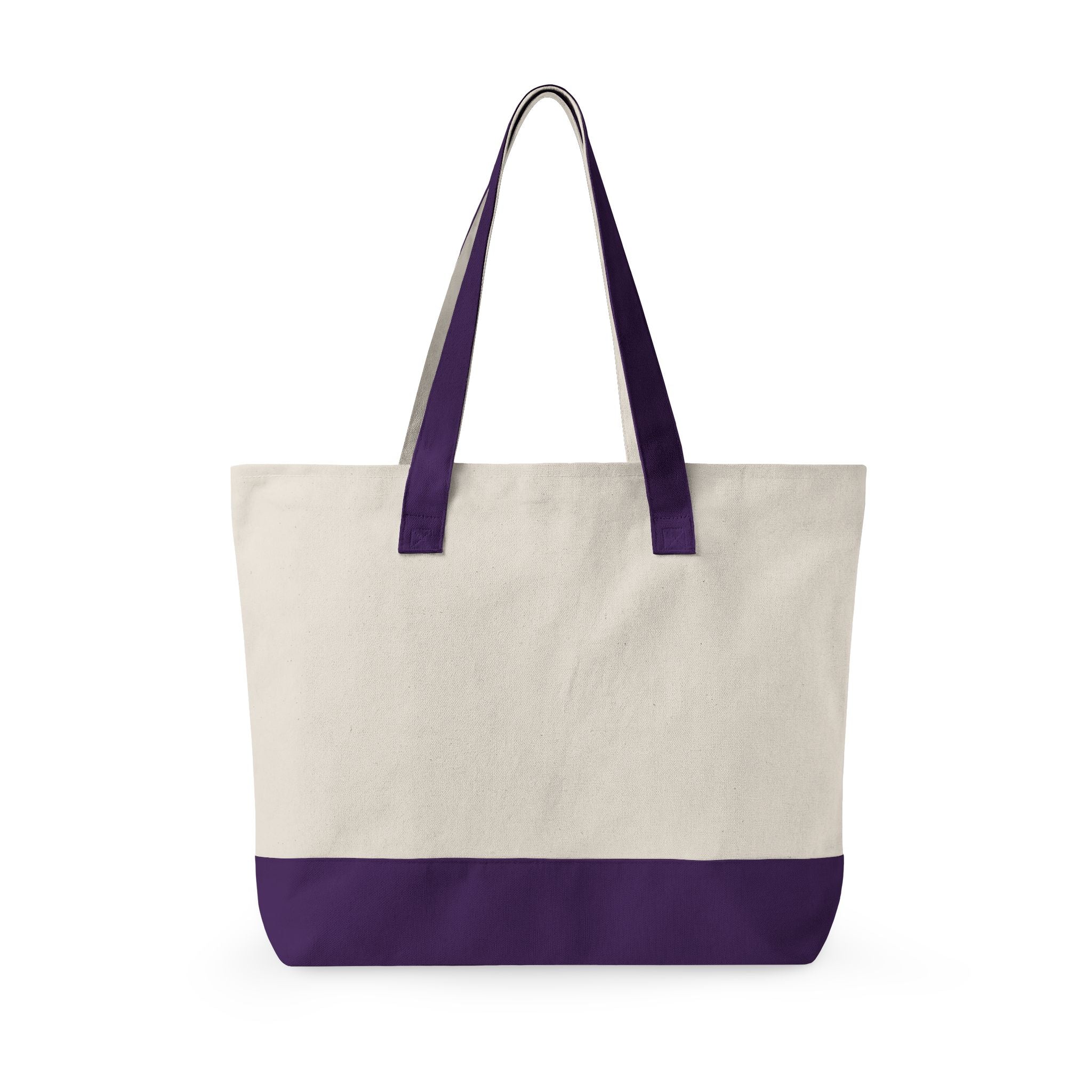 Good or Evil artwork Zippered Tote | Angel vs Demon canvas zipper tote