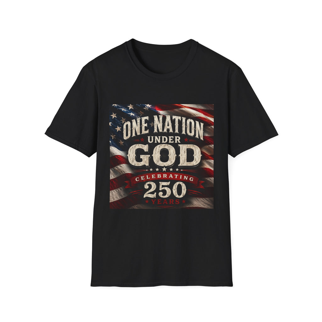 One Nation Under God T-Shirt | American Flag 250 Celebrating