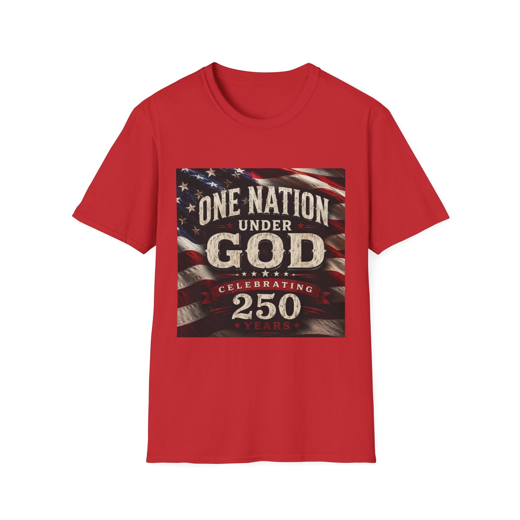 One Nation Under God T-Shirt | American Flag 250 Celebrating