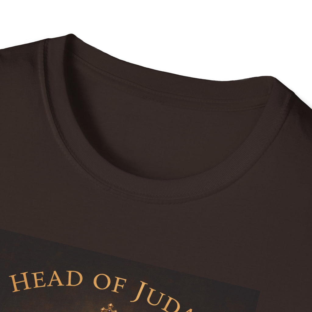 Lion of Judah T-Shirt — Head of Judah Crowned Lion Faith Tee