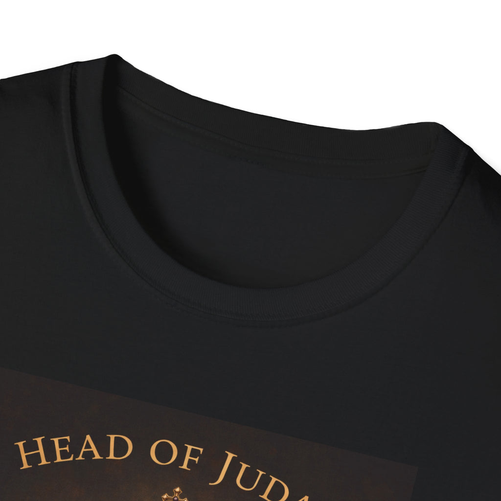 Lion of Judah T-Shirt — Head of Judah Crowned Lion Faith Tee